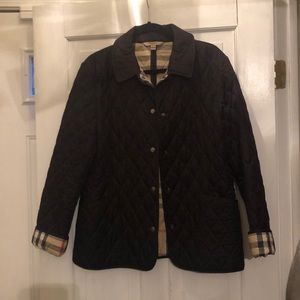 Burberry Brit quilted black jacket. Sz L